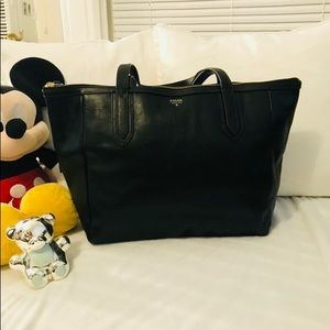 Fossil black tote bag